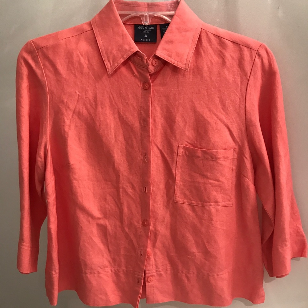 Coral blouse